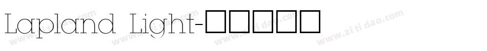 Lapland Light字体转换